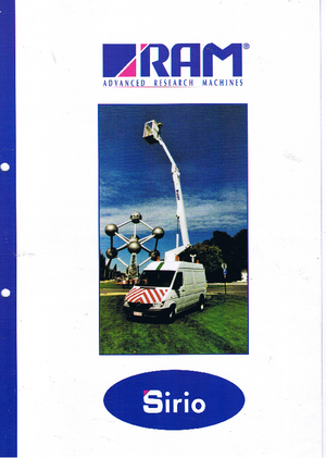 Nacelles à bras articulés montées sur remorque RAM Sirio 110 T