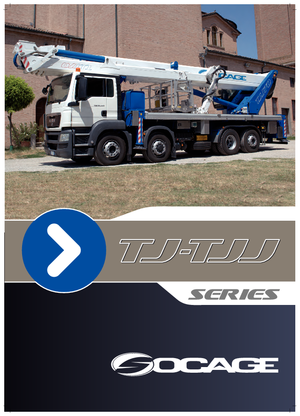 Nacelles à bras articulés montées sur remorque Socage TJ 51