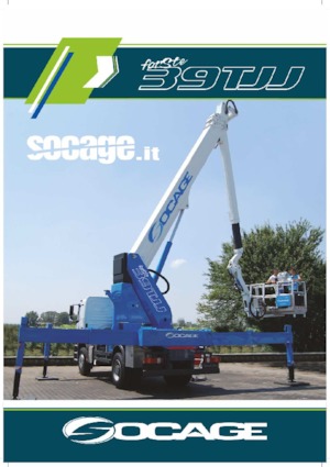 Nacelles à bras articulés montées sur remorque Socage TJJ 39