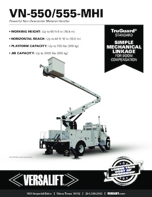 Nacelles à bras articulés montées sur remorque Versalift VN-555-MHI