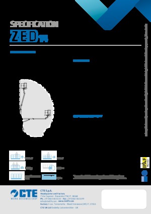 Nacelles à bras articulés montées sur remorque CTE ZED 14