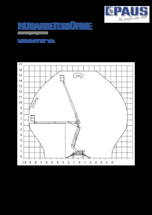 Nacelles à bras articulés montées sur remorque Paus GT 16 A