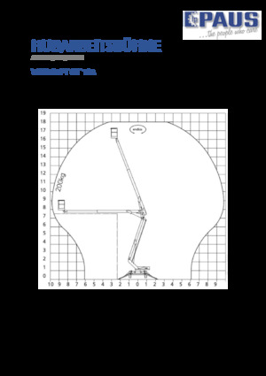 Nacelles à bras articulés montées sur remorque Paus GT 18 A
