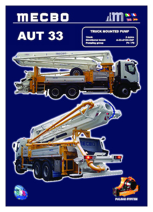Pompes à béton montées sur camion Mecbo AUT 33 P6.110