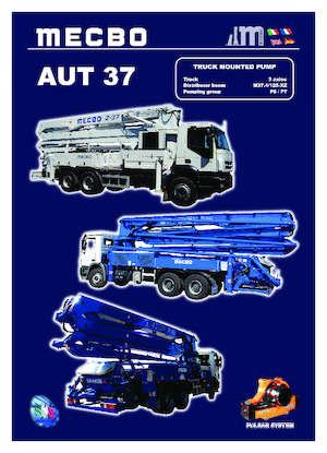 Pompes à béton montées sur camion Mecbo AUT 37 P6.90