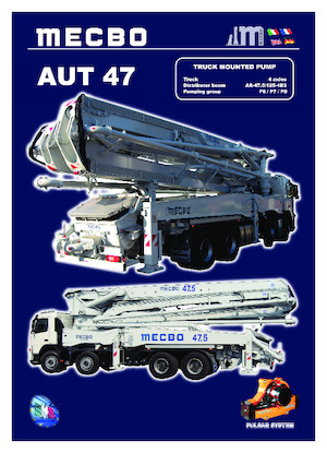 Pompes à béton montées sur camion Mecbo AUT 47 P6.110