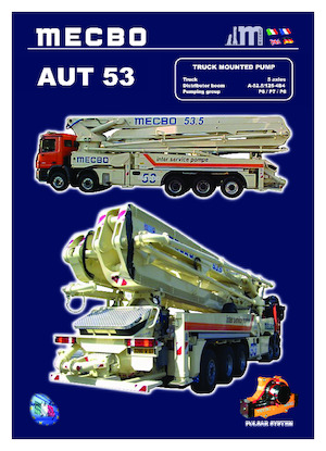Pompes à béton montées sur camion Mecbo AUT 53 P6.110