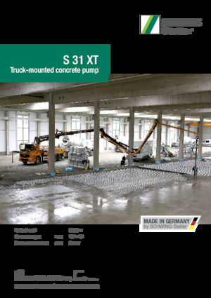 Pompes à béton montées sur camion SCHWING-Stetter S 31 XT