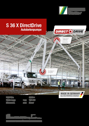 Pompes à béton montées sur camion SCHWING-Stetter S 36 X DirectDrive