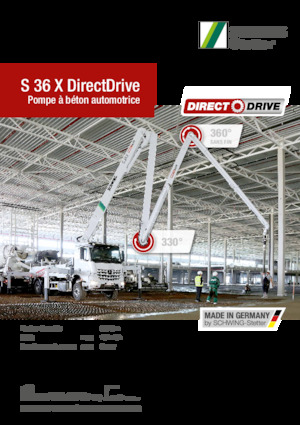 Pompes à béton montées sur camion SCHWING-Stetter S 36 X DirectDrive