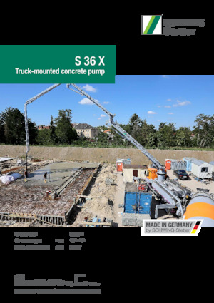 Pompes à béton montées sur camion SCHWING-Stetter S 36 X