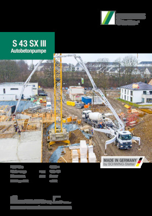 Pompes à béton montées sur camion SCHWING-Stetter S 43 SX III