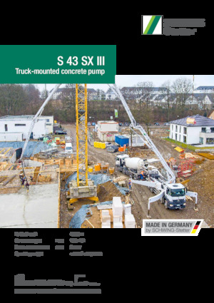 Pompes à béton montées sur camion SCHWING-Stetter S 43 SX III
