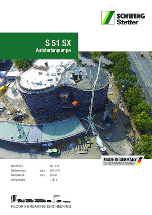Pompes à béton montées sur camion SCHWING-Stetter S 51 SX