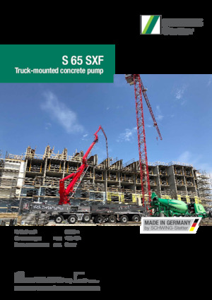 Pompes à béton montées sur camion SCHWING-Stetter S 65 SXF