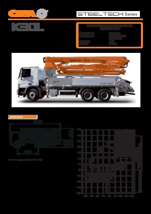 Pompes à béton montées sur camion CIFA K30L 