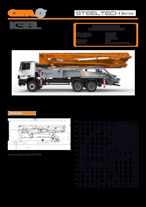 Pompes à béton montées sur camion CIFA K38L