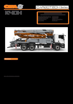 Pompes à béton montées sur camion CIFA K40H