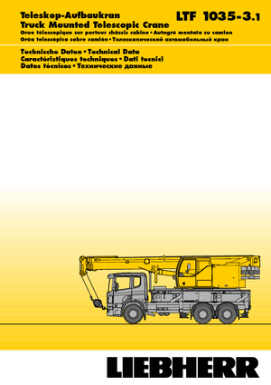 Grues télescopiques  monté sur camion Liebherr LTF 1035-3.1