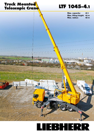 Grues télescopiques  monté sur camion Liebherr LTF 1045-4.1
