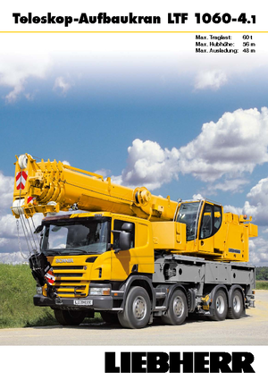 Grues télescopiques  monté sur camion Liebherr LTF 1060-4.1