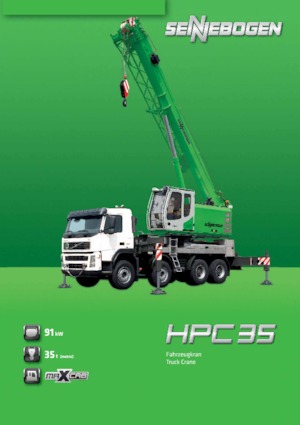 Grues télescopiques  monté sur camion Sennebogen HPC 35