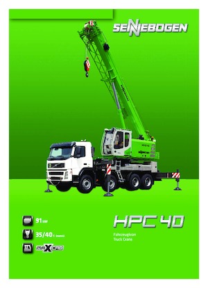 Grues télescopiques  monté sur camion Sennebogen HPC 40