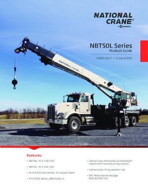 Grues télescopiques  monté sur camion National Crane NBT50L