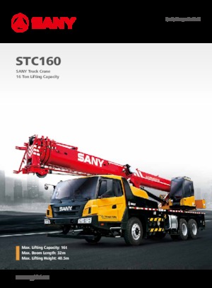 Grues télescopiques  monté sur camion Sany STC160