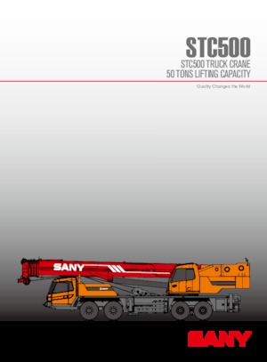 Grues télescopiques  monté sur camion Sany STC500