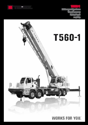 Grues télescopiques  monté sur camion TEREX CRANES T 560-1
