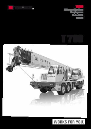 Grues télescopiques  monté sur camion TEREX CRANES T 780