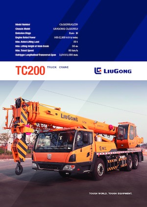 Grues télescopiques  monté sur camion Liugong TC200