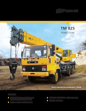 Grues télescopiques  monté sur camion Til TM 825