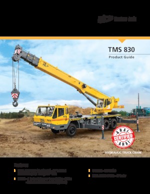 Grues télescopiques  monté sur camion Til TMS 830