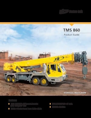 Grues télescopiques  monté sur camion Til TMS 860