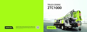 Grues télescopiques  monté sur camion Zoomlion ZTC1000