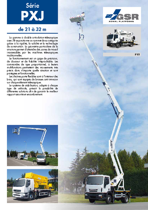 Nacelles à bras articulés montées sur remorque GSR E 210 PXJ Comfort X