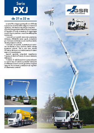 Nacelles à bras articulés montées sur remorque GSR E 210 PXJ Comfort X