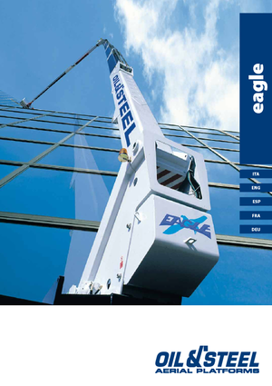 Nacelles à bras articulés montées sur remorque Oil & Steel Eagle 2822