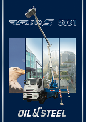 Nacelles à bras articulés montées sur remorque Oil & Steel Eagle S 5031