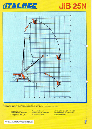 Nacelles à bras articulés montées sur remorque Italmec Jib 25 N