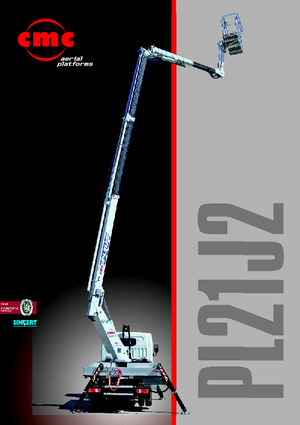 Nacelles à bras articulés montées sur remorque CMC PL 21 J 2