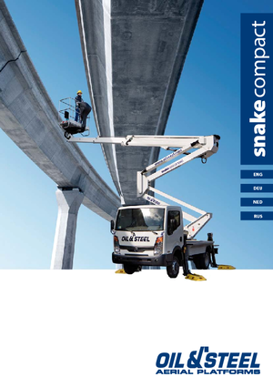 Nacelles à bras articulés montées sur remorque Oil & Steel Snake 2010 Compact RE