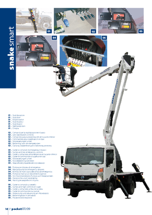 Nacelles à bras articulés montées sur remorque Oil & Steel Snake 2112 smart