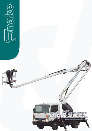 Nacelles à bras articulés montées sur remorque Oil & Steel Snake 2112 smart