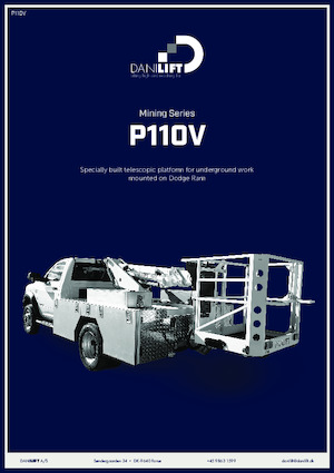 Nacelles télescopiques sur camion Danilift P110V