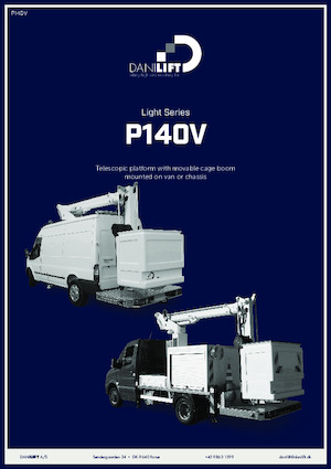 Nacelles télescopiques sur camion Danilift P140V