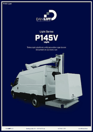 Nacelles télescopiques sur camion Danilift P145V Light