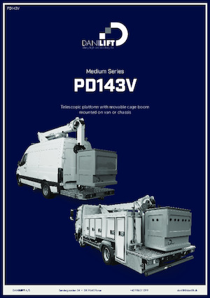 Nacelles télescopiques sur camion Danilift PD143V
